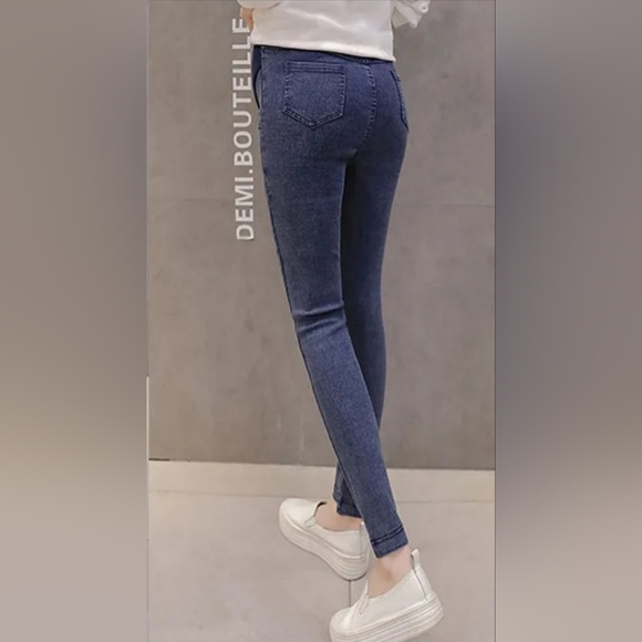 Summer Skinny Maternity Jeans clothes for pregnancy size Large - Picture 2 of 12